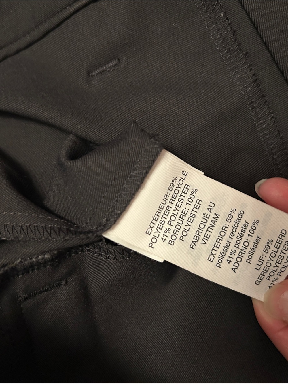 Vuori Very Dark Grey/Almost Black Chinos - Slim Straight Men’s Pants - Picture 7 of 9